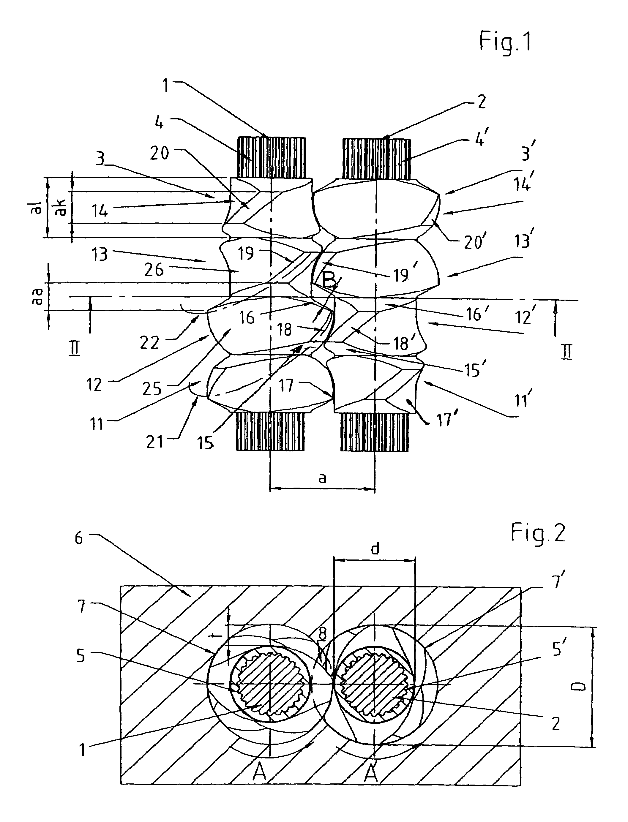 Device for dispersing and melting flowable materials