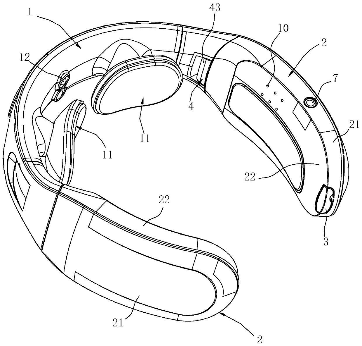 Neck massage device