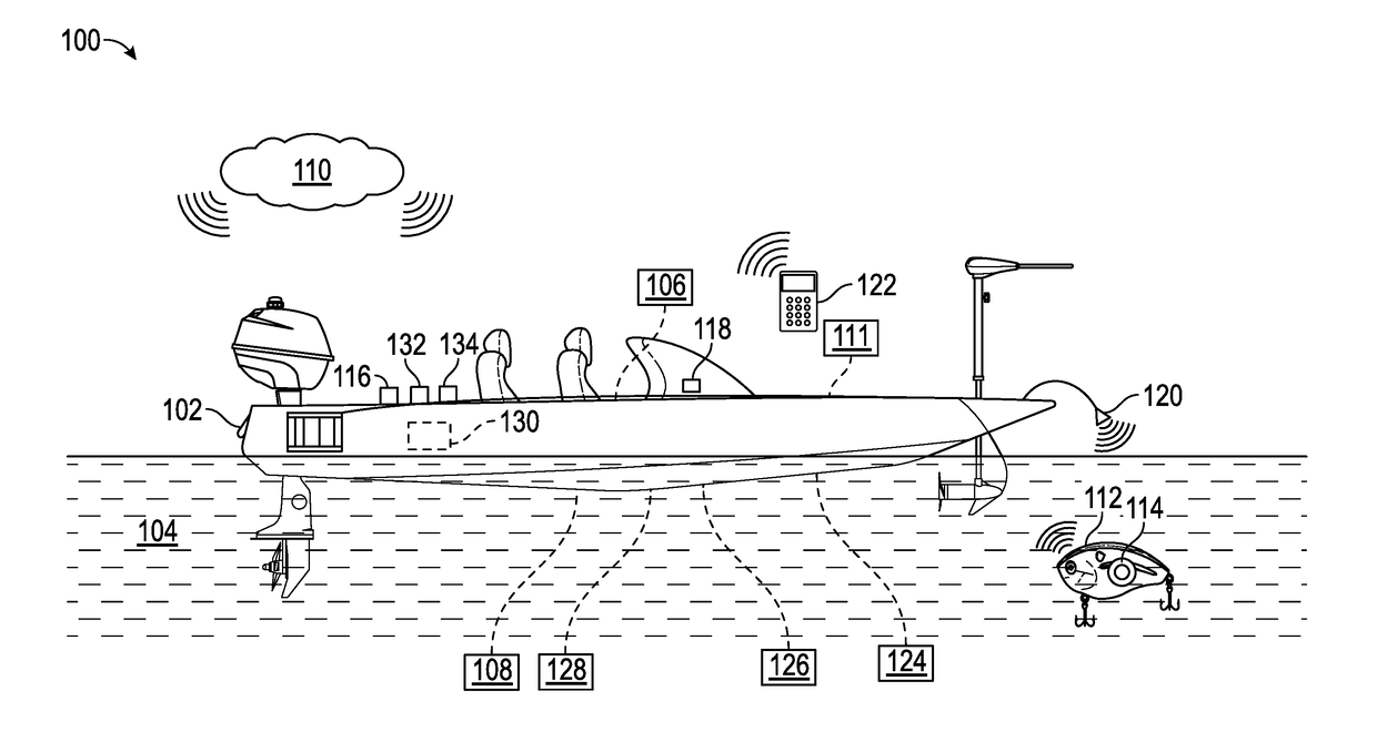 Floating bobber system for fishing which generates aquatic sounds