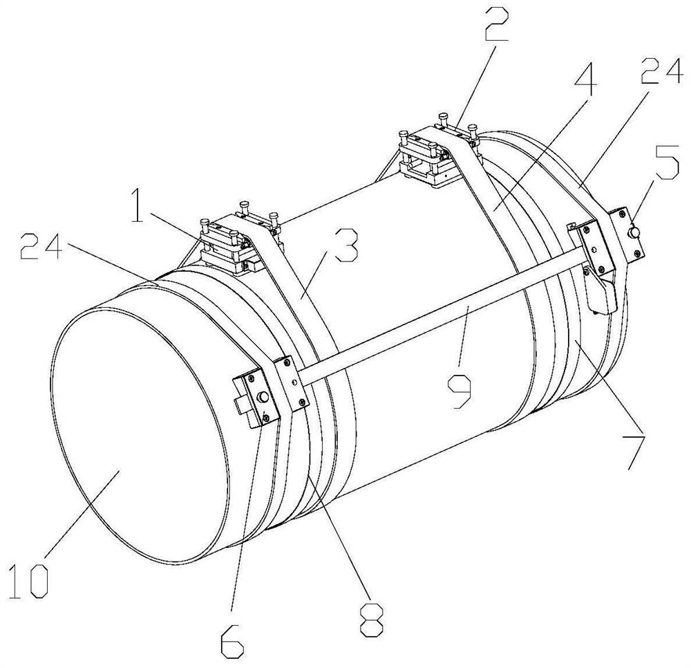 Installation clamp and installation method of ultrasonic flowmeter probe