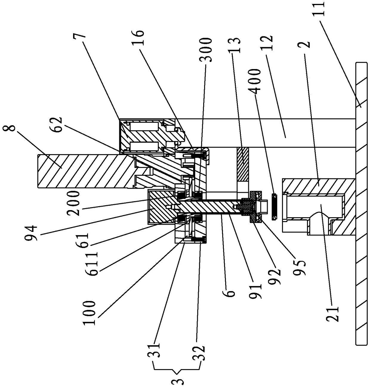 A valve core gland automatic assembly device