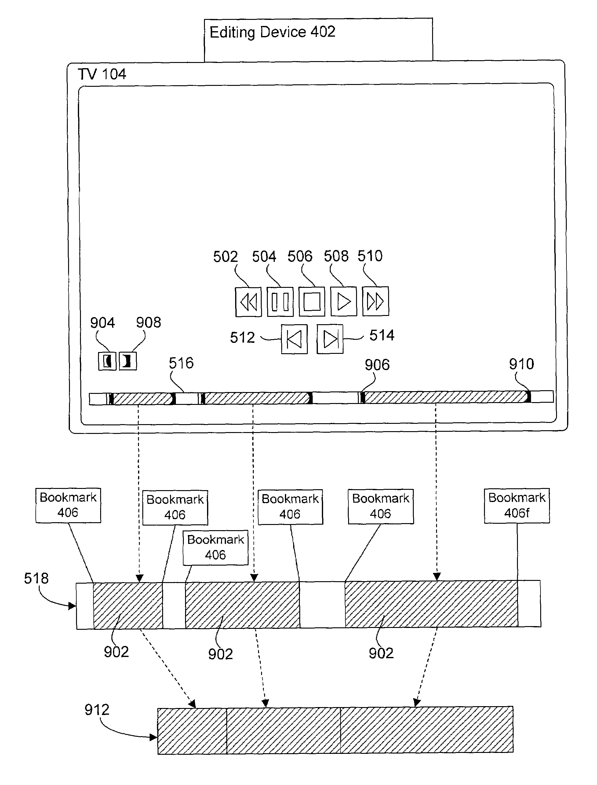 Method and system for distributing personalized editions of media programs using bookmarks