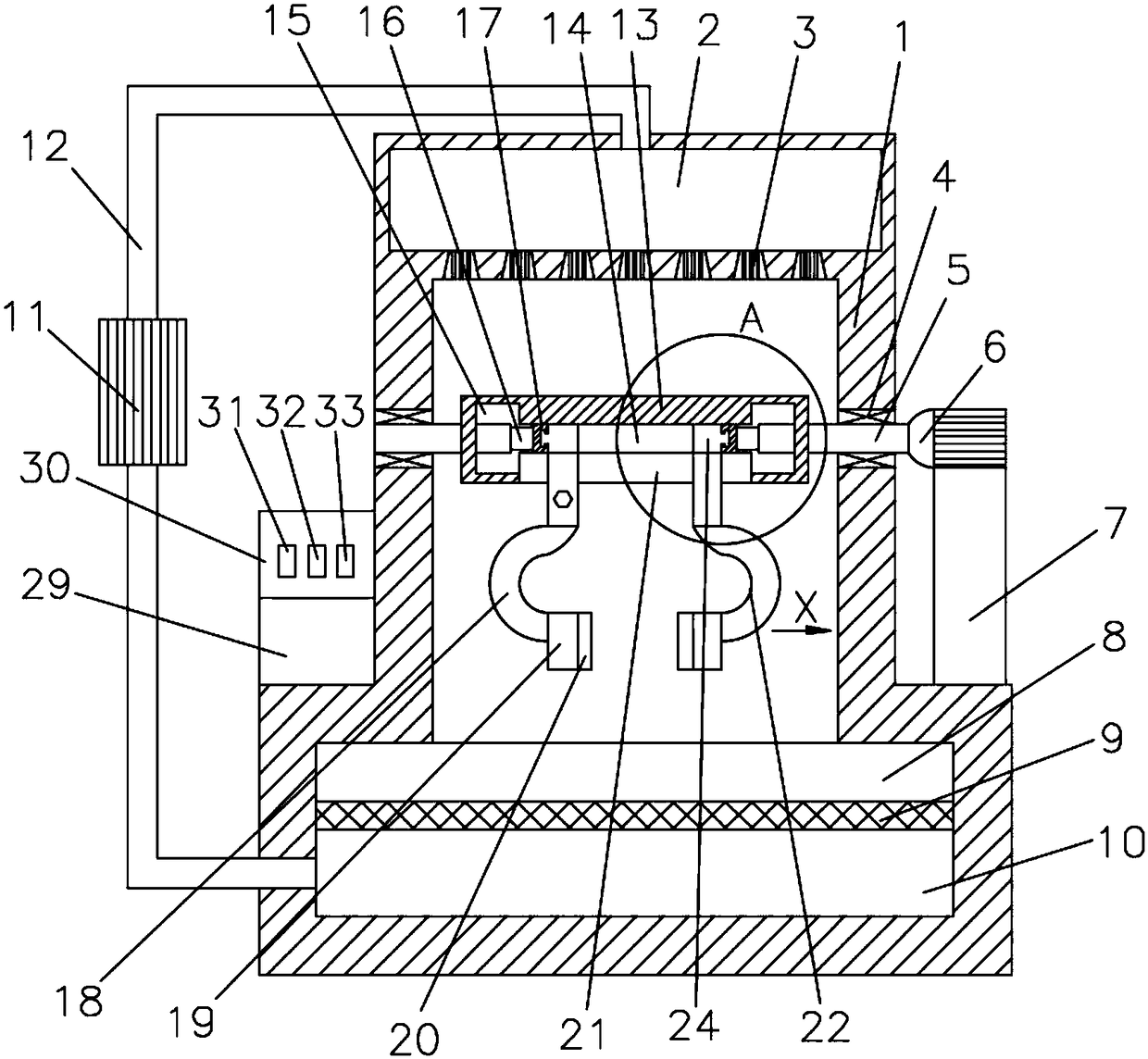 Turning washing device