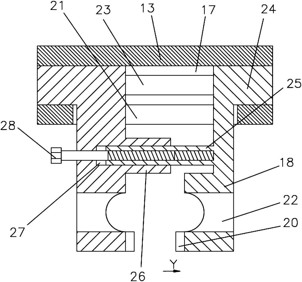 Turning washing device