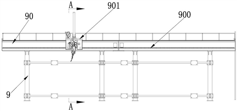 Welding robot moving mechanism