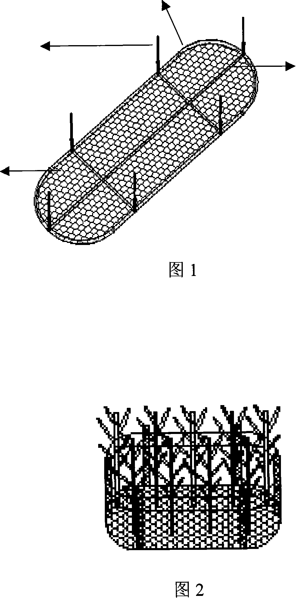 Method for treating eutrophication water body by herbaceous plant waterborne planting