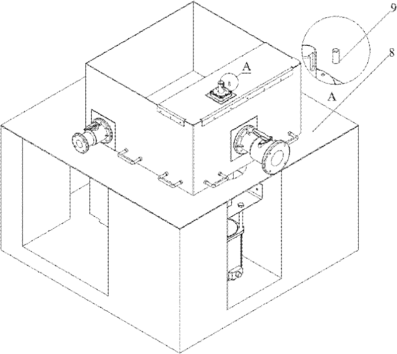 High-speed rotating test device with motor driving structure for verifying fluid-solid coupling algorithms