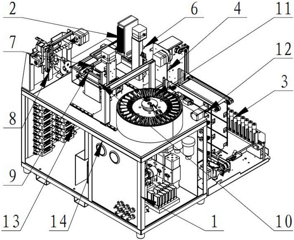 Automatic blood smear preparing device