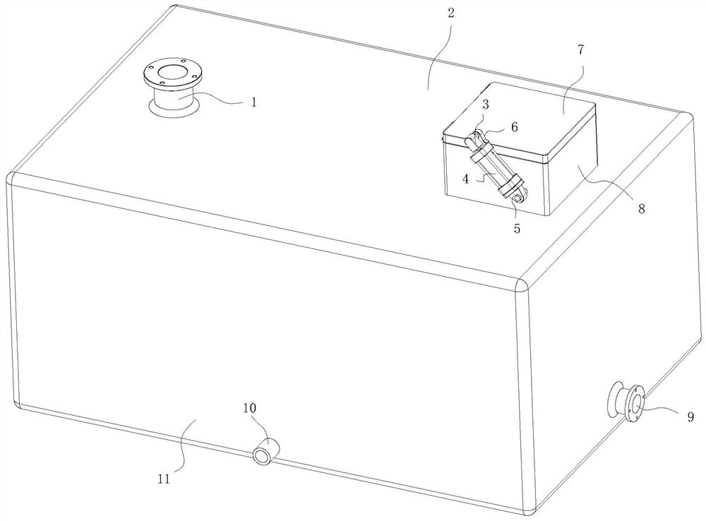 Purification tank device for sewage treatment