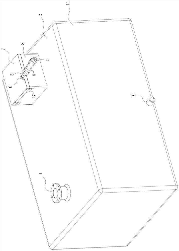 Purification tank device for sewage treatment