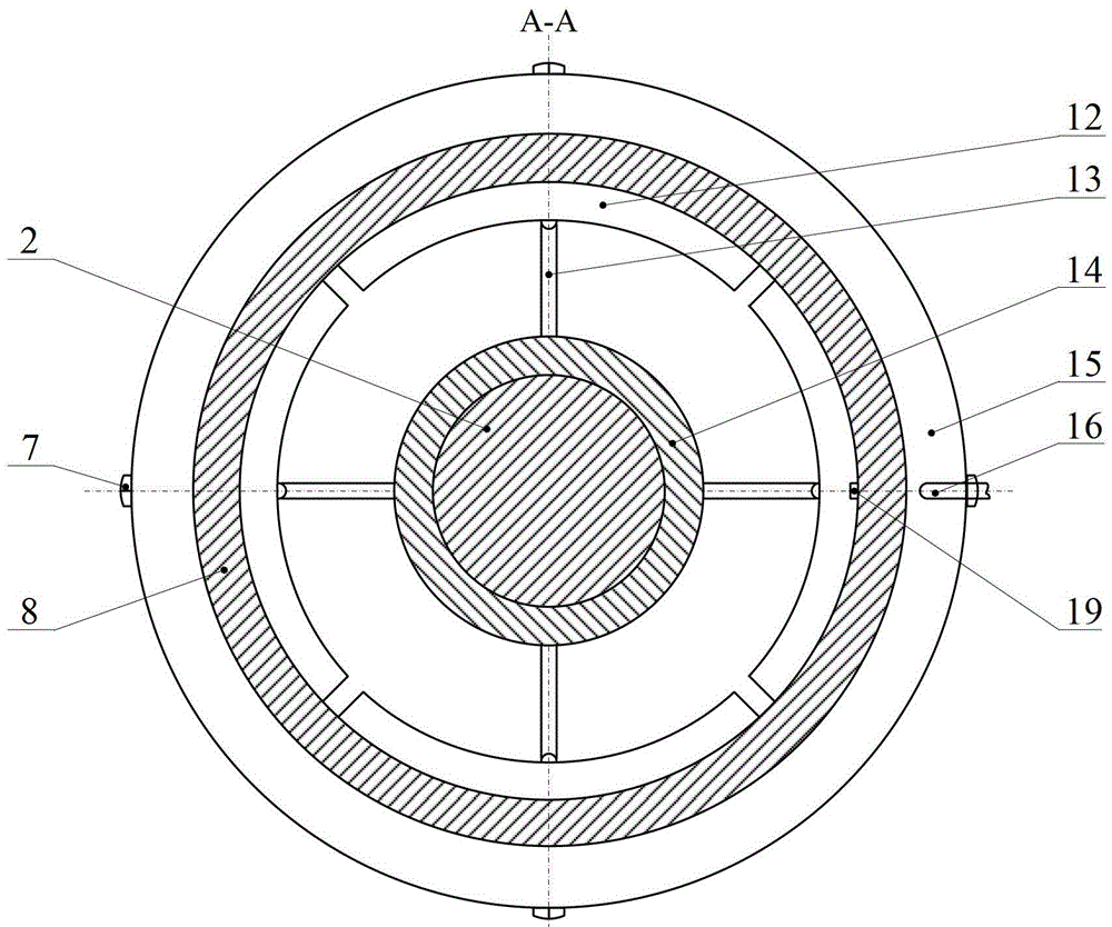 Underground gas storage completion pipe string internal pressure fatigue test device and test method