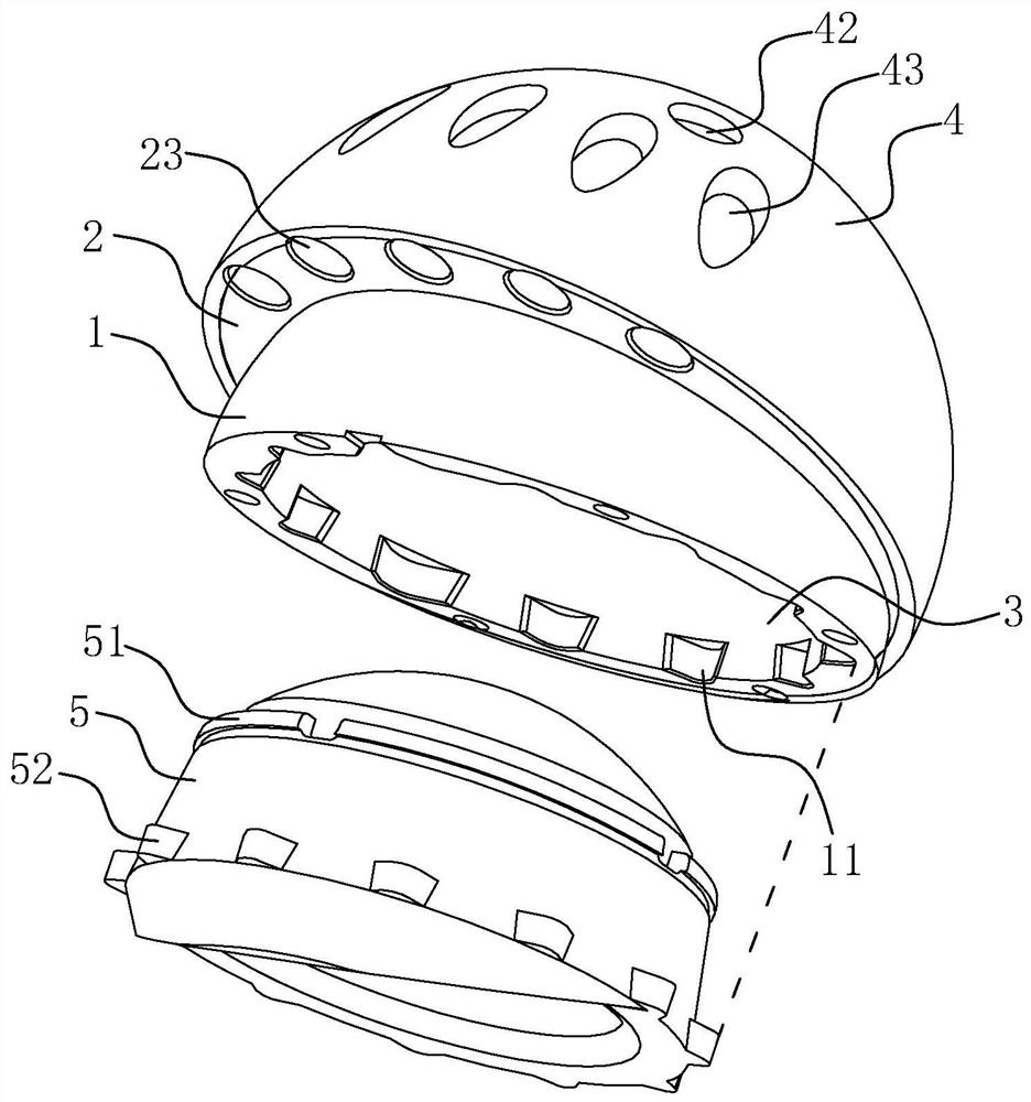 Rebuilding acetabular cup for rebuilding acetabular anatomical rotation center