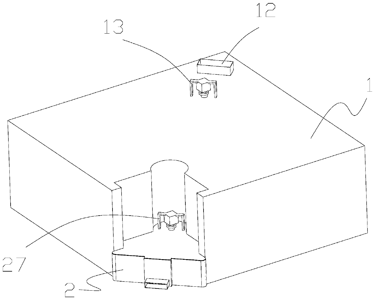 Liquid outlet device used for frosting processing