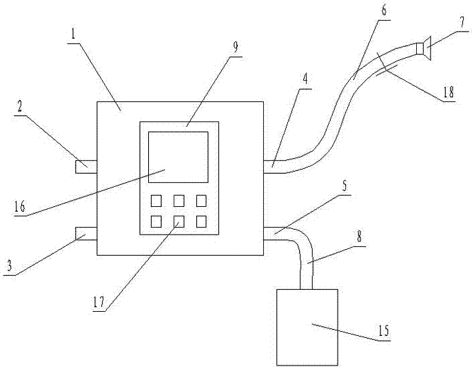 Shower water temperature control device