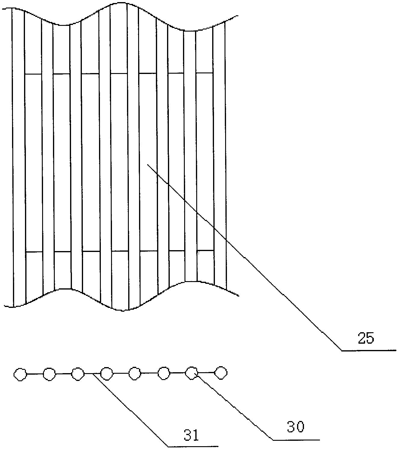 Converter smoke radiation type waste heat boiler recovery system