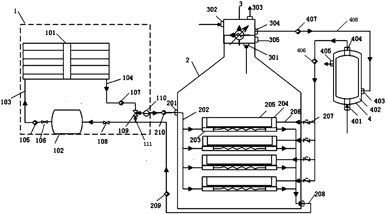 Method for treating membrane concentrate by applying solar evaporation device