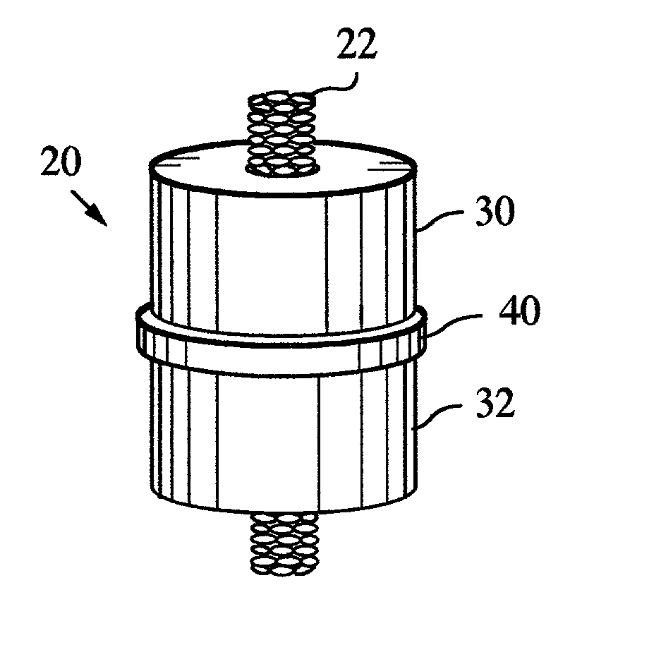 RF filtered DC interconnect