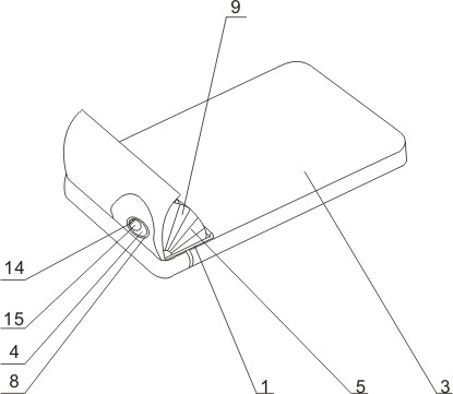 Pillow pressing type weak water supplementing device