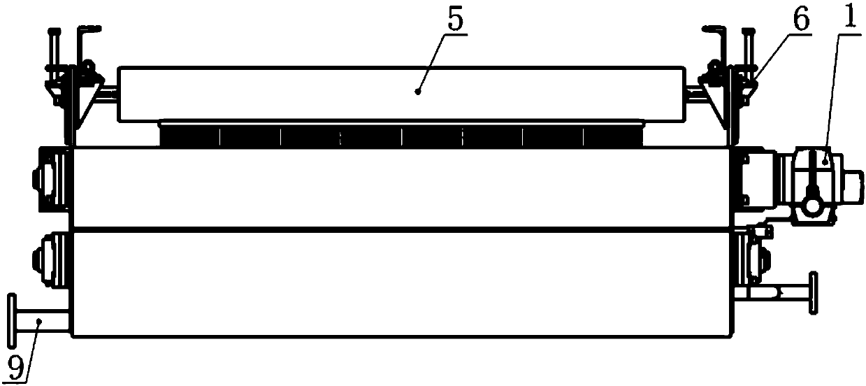 Synchronous belt type hairbrush sweeping device