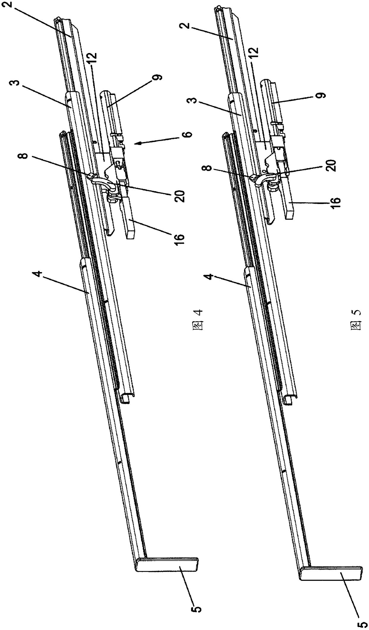 Pull-out guide and domestic appliance