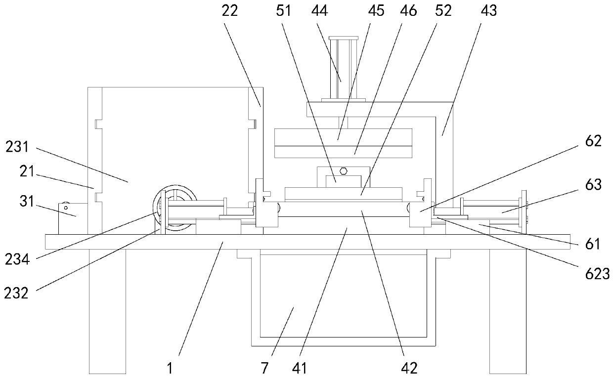 Hard paper card impressing device and method