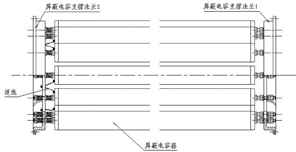 Installation method of capacitor units of equipotential shielding capacitor voltage transformer