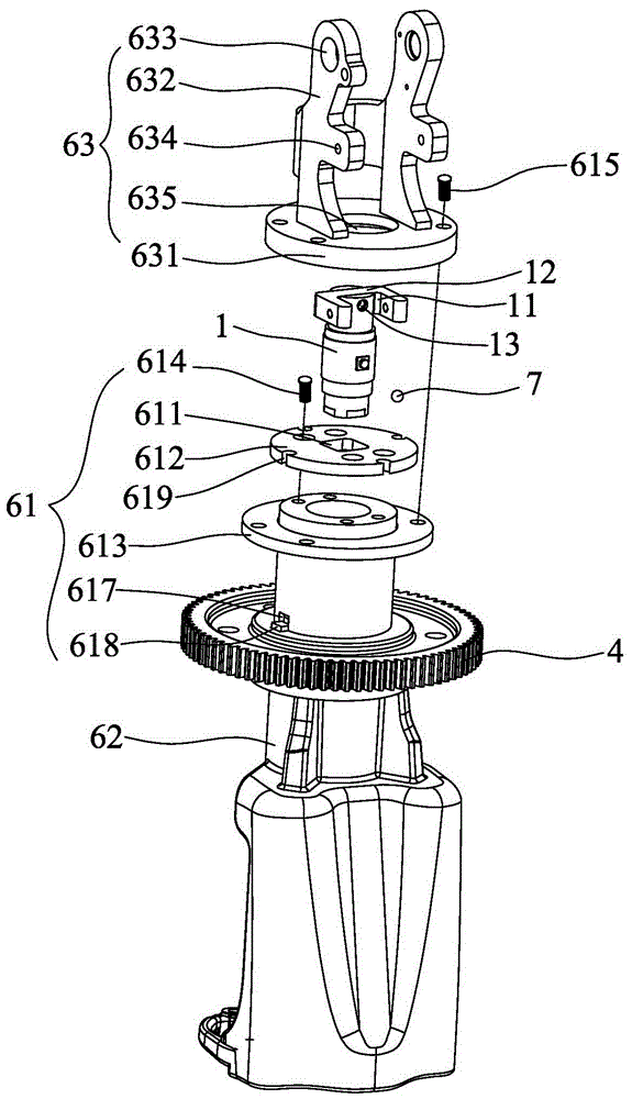 Electronic power-assisted steering system suitable for mechanical steering forklift