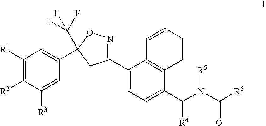 Naphthalene isoxazoline compounds for control of invertebrate pests