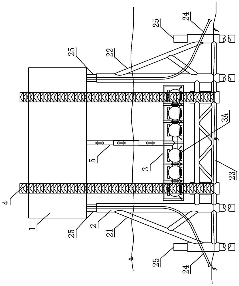 Novel wet-dragging self-installation type offshore transformer substation and seabed big data center integral structure and installation and maintenance method