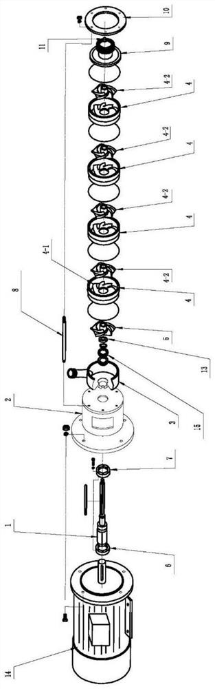 Multi-stage centrifugal pump for saline injection