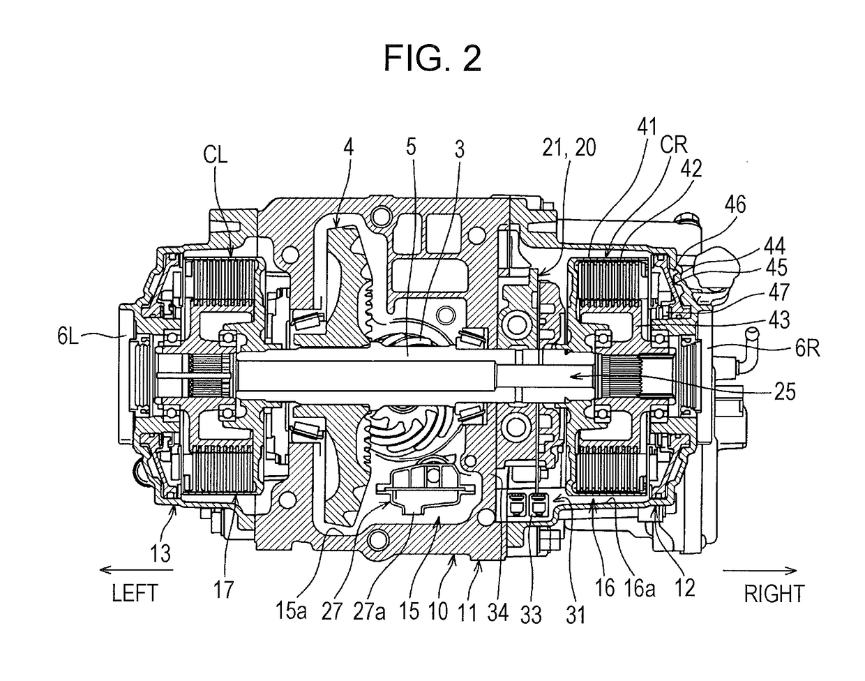 Drive force transmission device