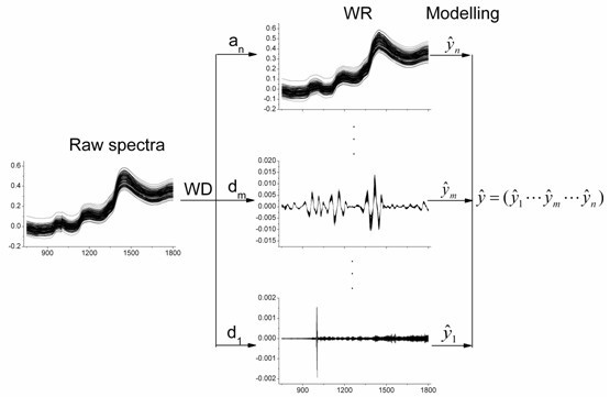 Infrared spectrum quantitative analysis method and infrared spectrum quantitative analysis device based on multi-scale regression