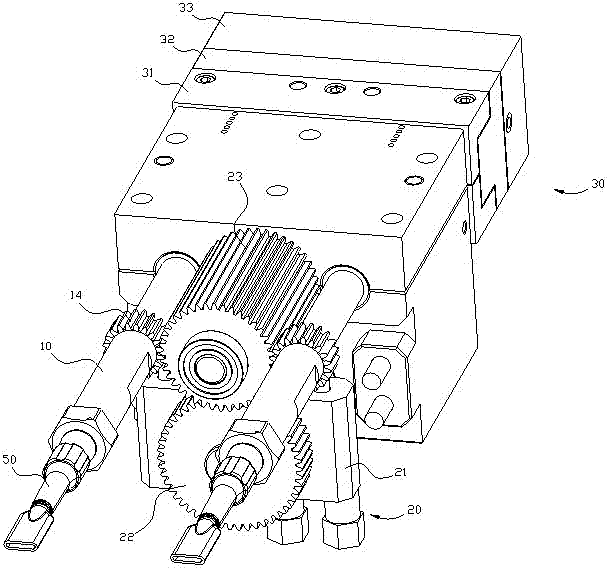 A screw thread mold