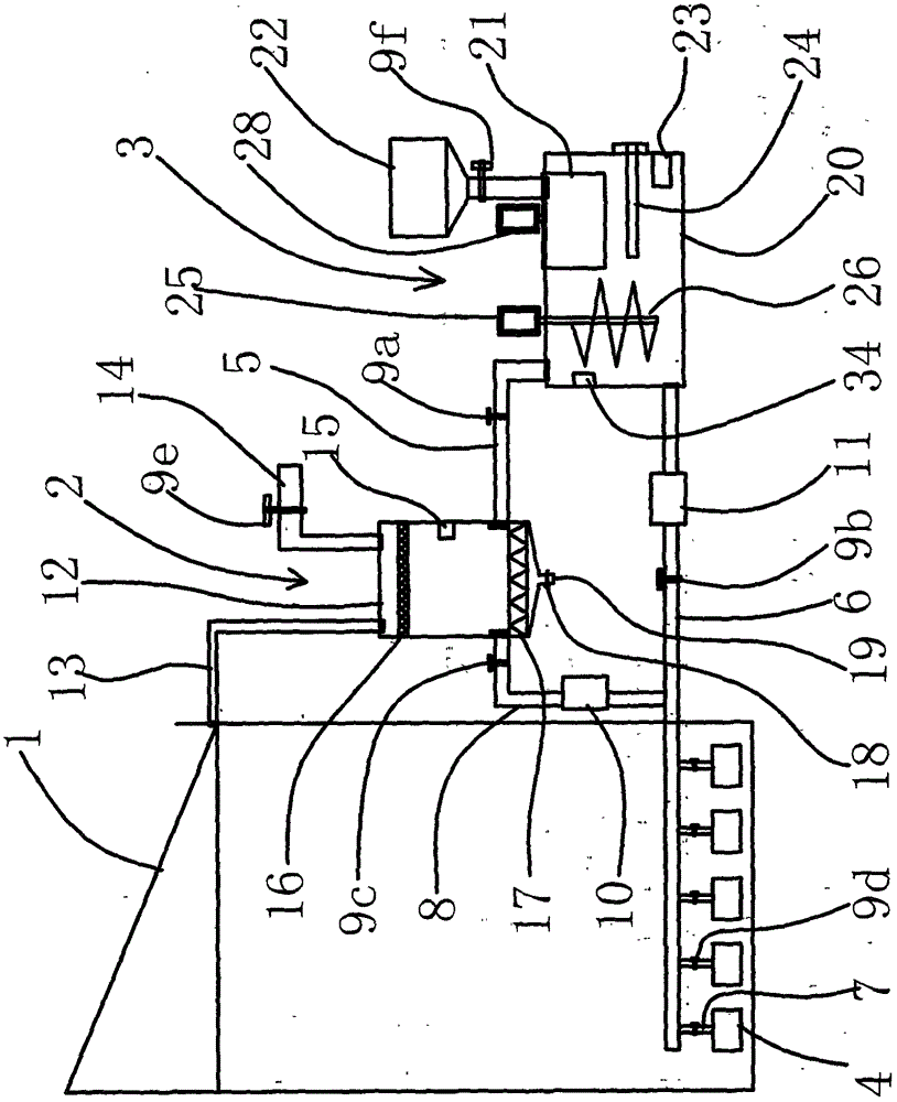 Water-fertilizer integrated device for greenhouse