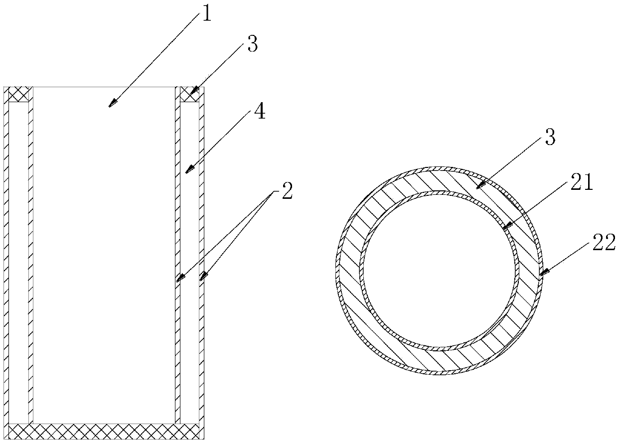 Vacuum thermal insulation device and production process thereof