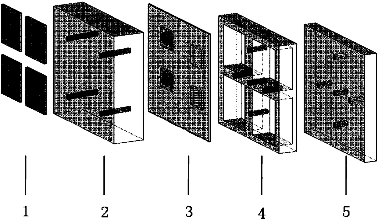 Three-dimensional integrated packaging based on millimeter wave antenna and silicon-based component