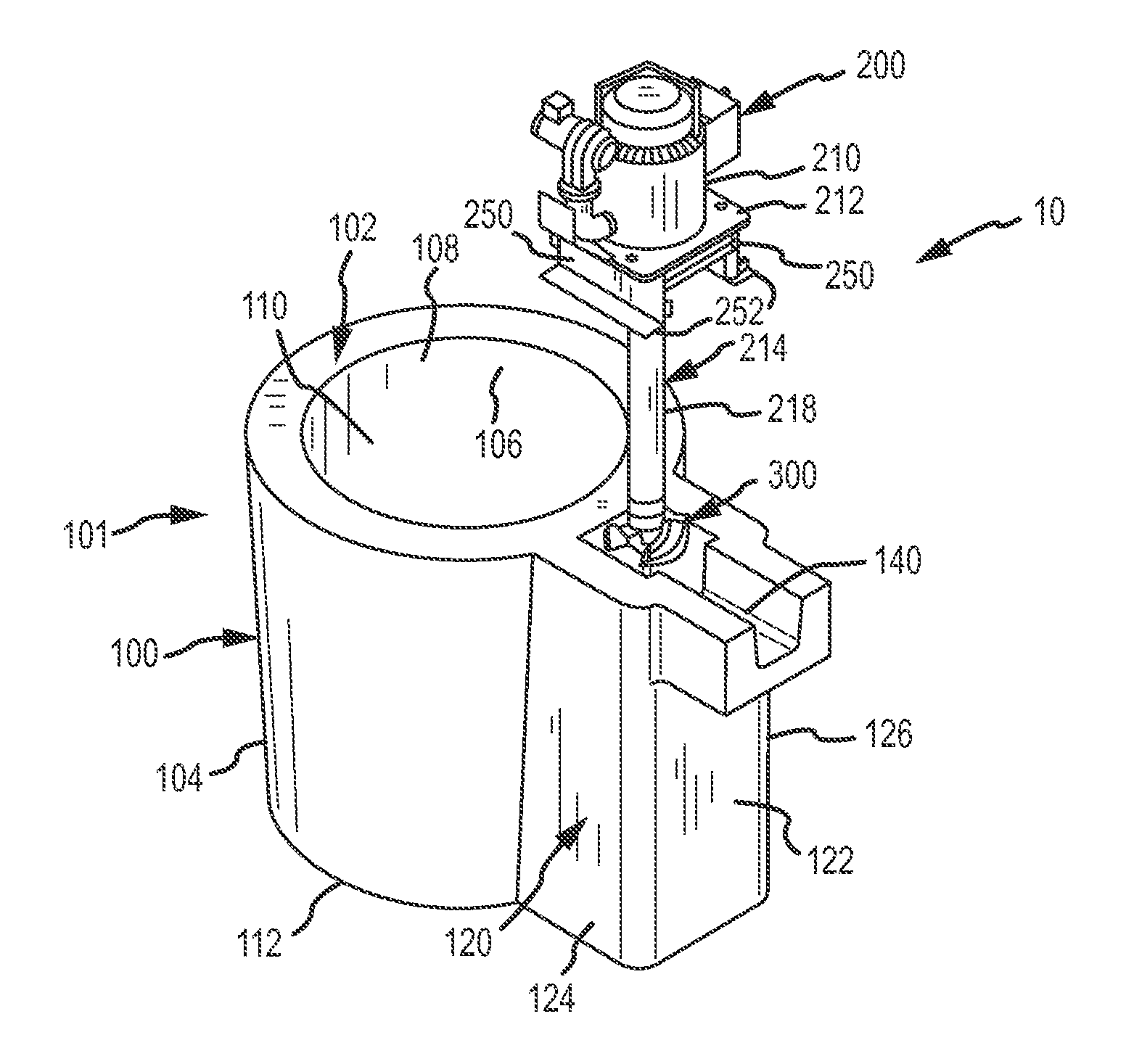 Ladle with transfer conduit