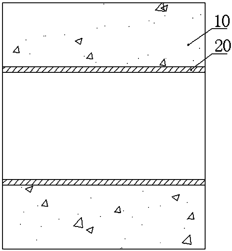 Rigid through-wall pipe plugging structure and construction method thereof