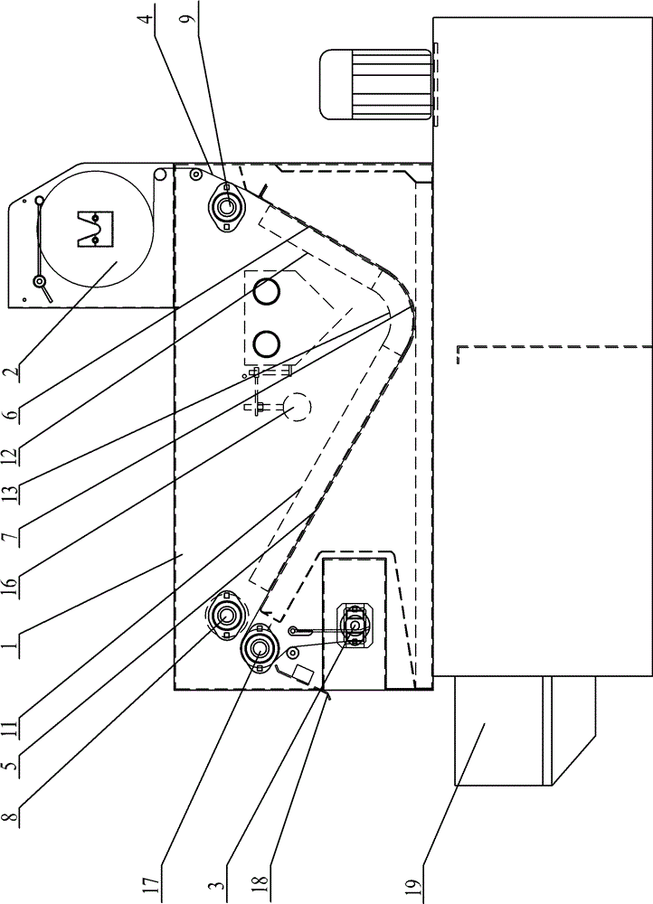 Automatic filter cloth scraping filter