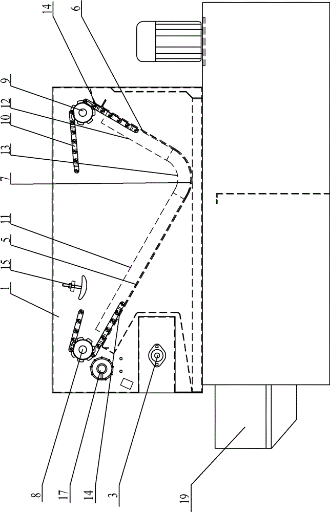 Automatic filter cloth scraping filter