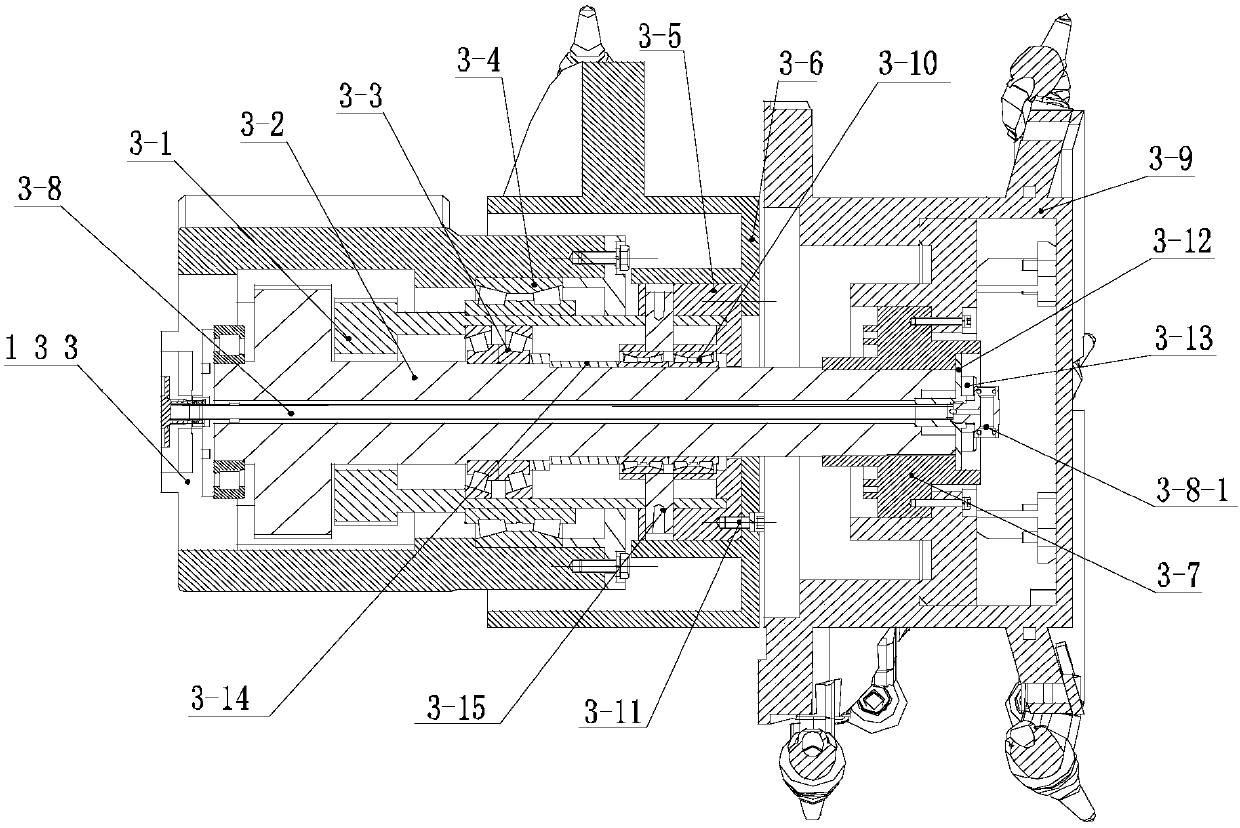 Coal cutter cutting part with differential speed separation roller