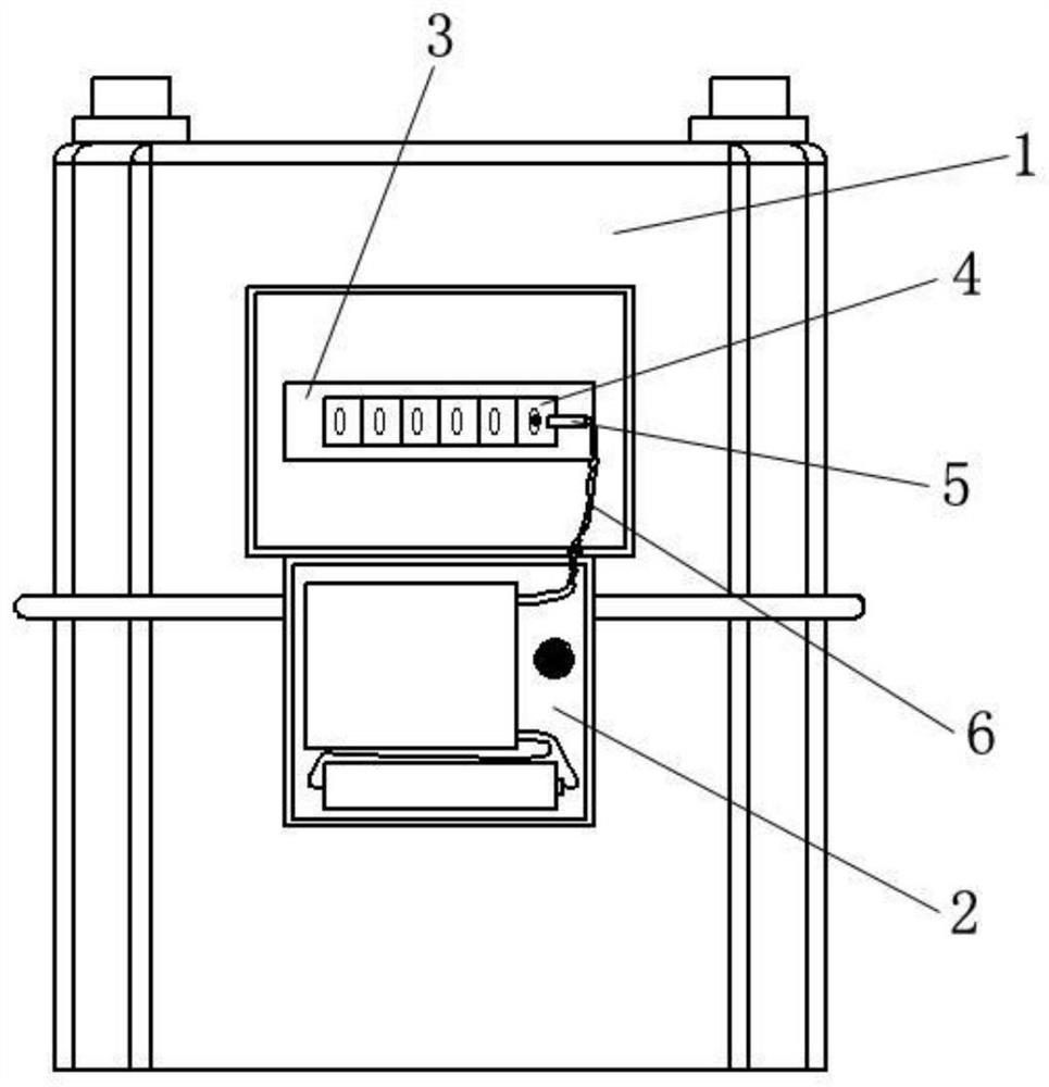 Gas meter with data transmission function