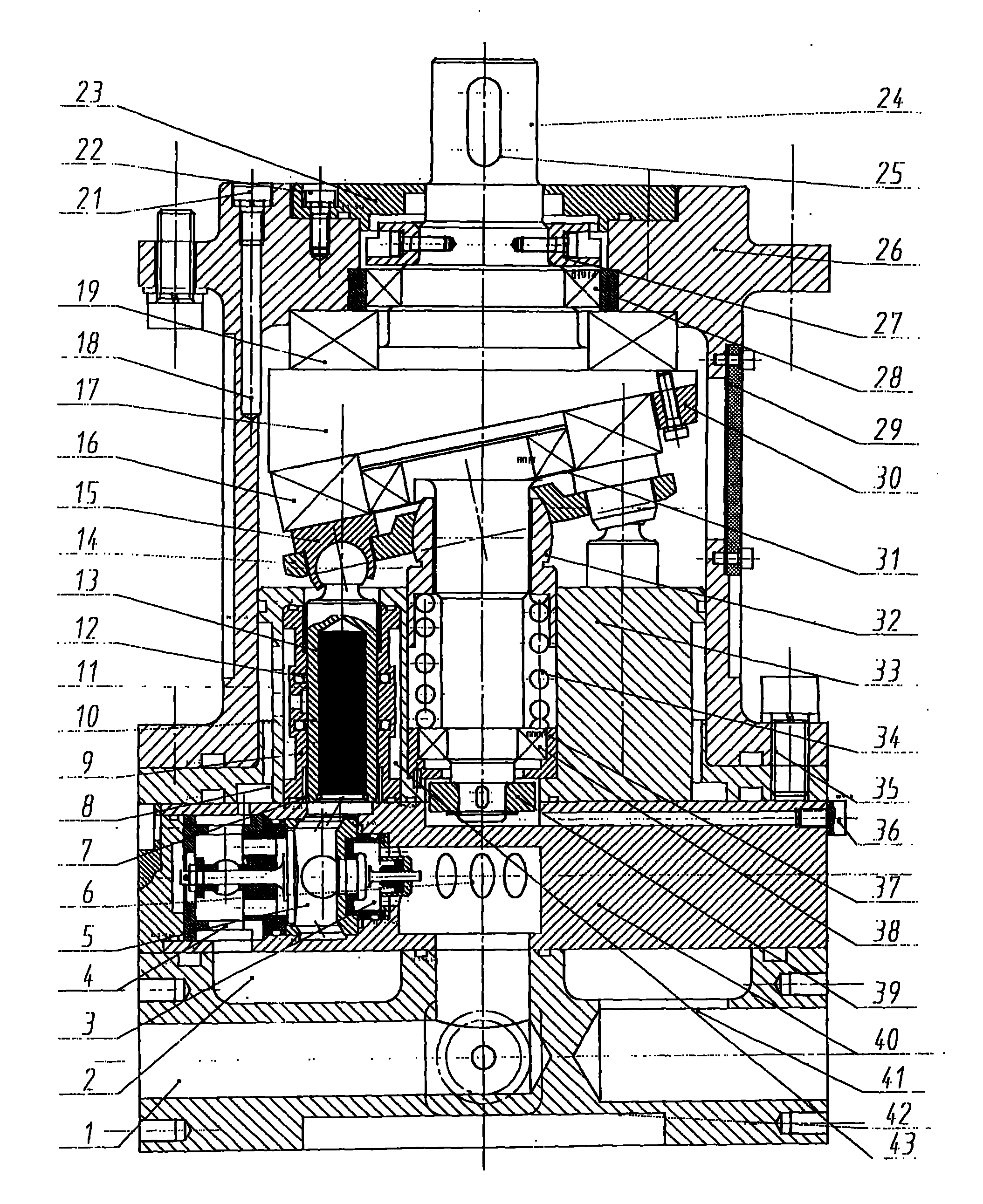 Axial water pressure plunger pump with easy maintenance