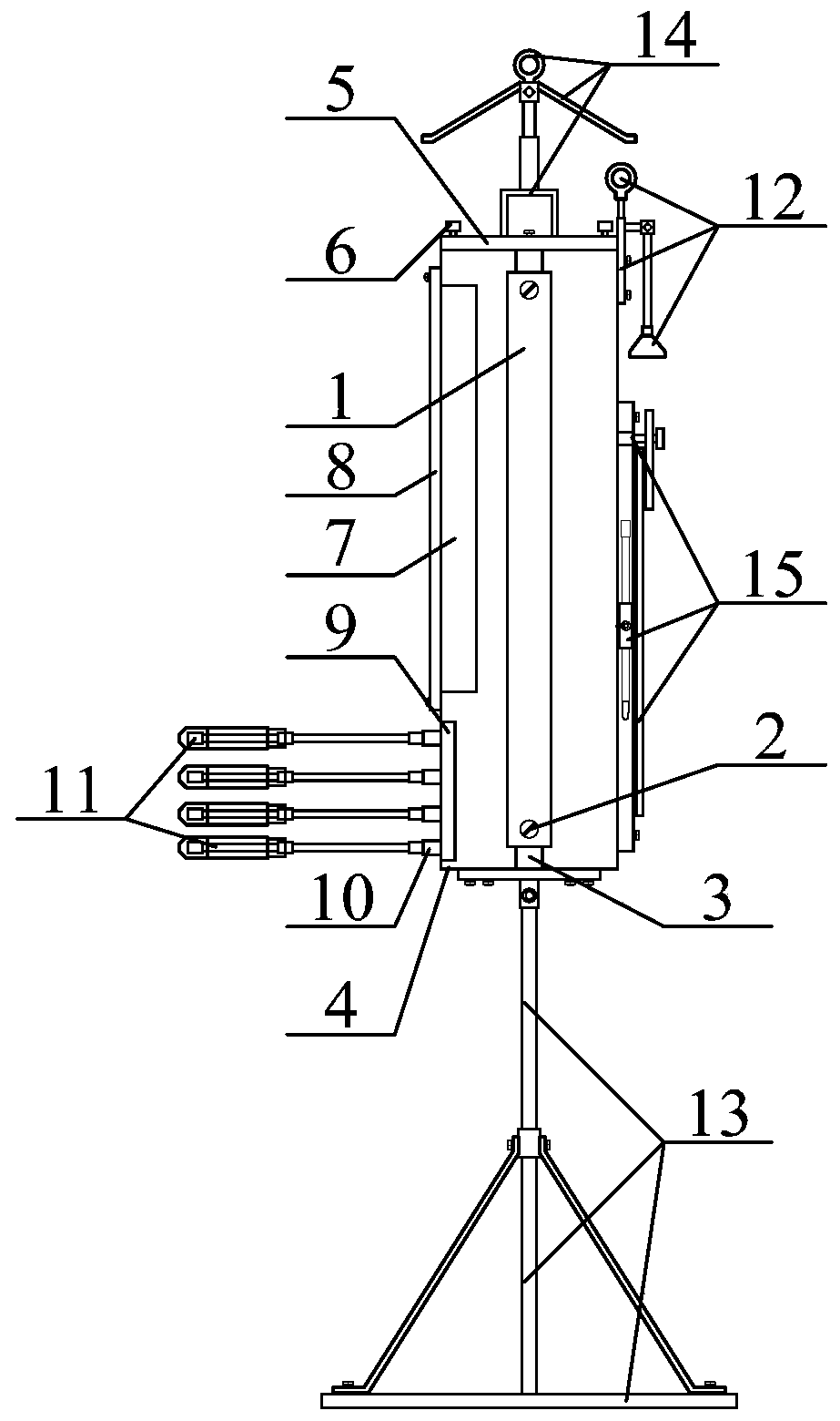 Multi-channel gas parameter monitor and use method thereof