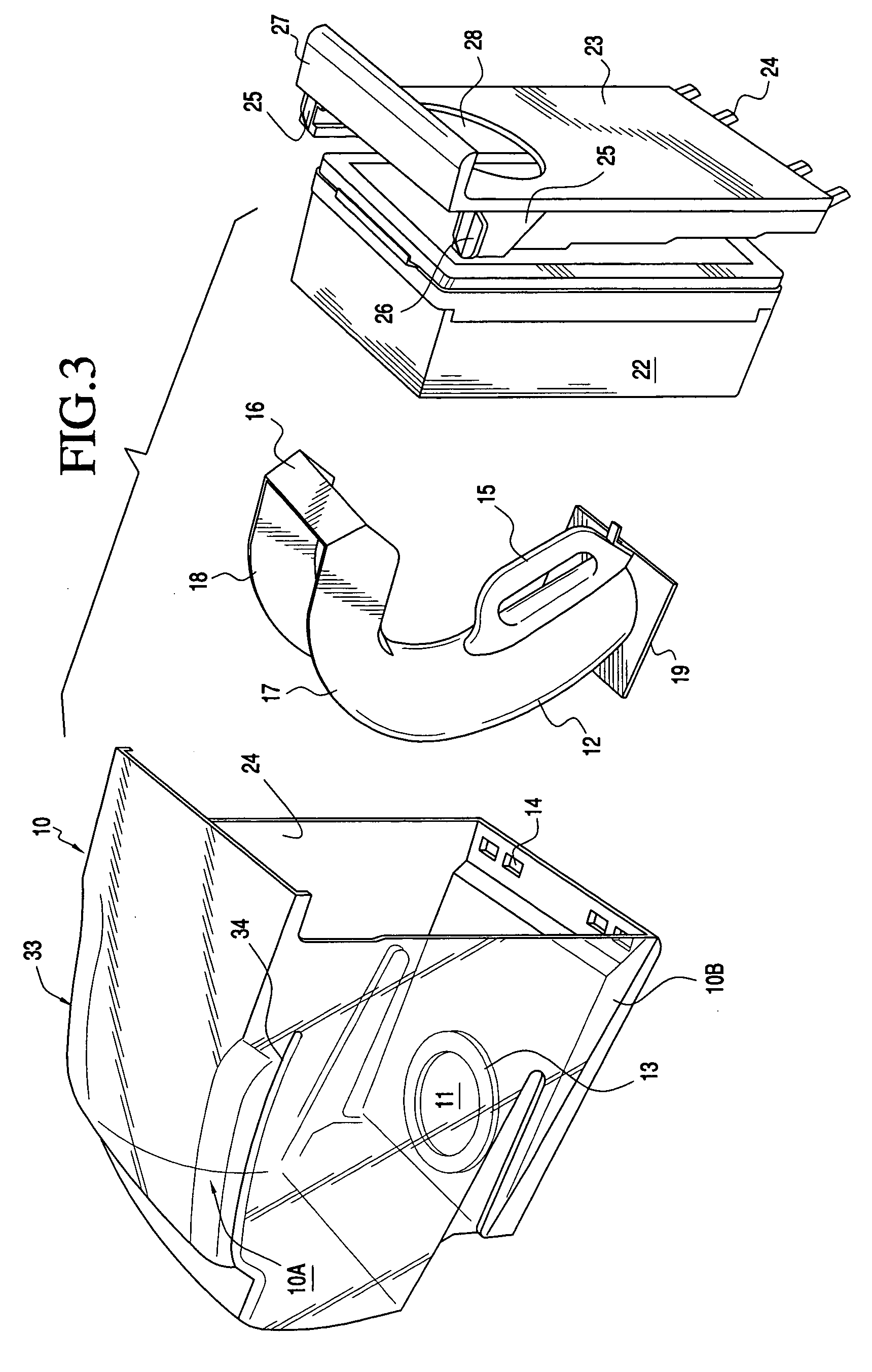 Dust bin and filter for robotic vacuum cleaner