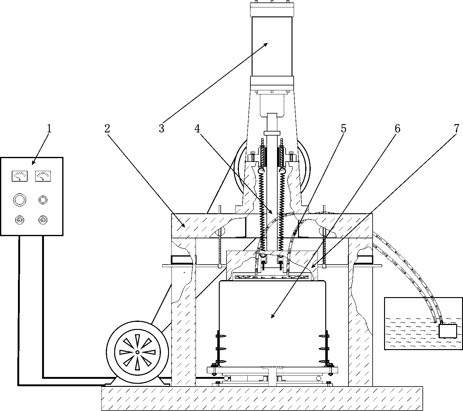 Automatic meat paste hammering machine