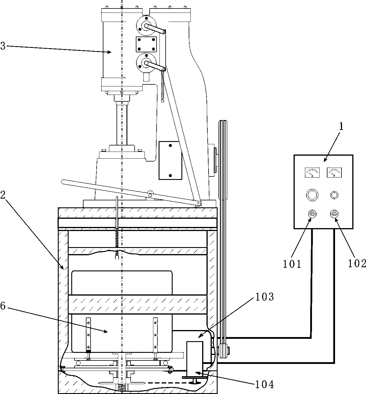 Automatic meat paste hammering machine