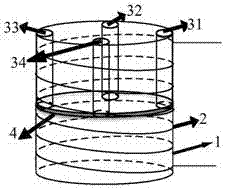 Underground three-dimensional displacement measuring system based on multiple mutual inductance mechanisms, and method