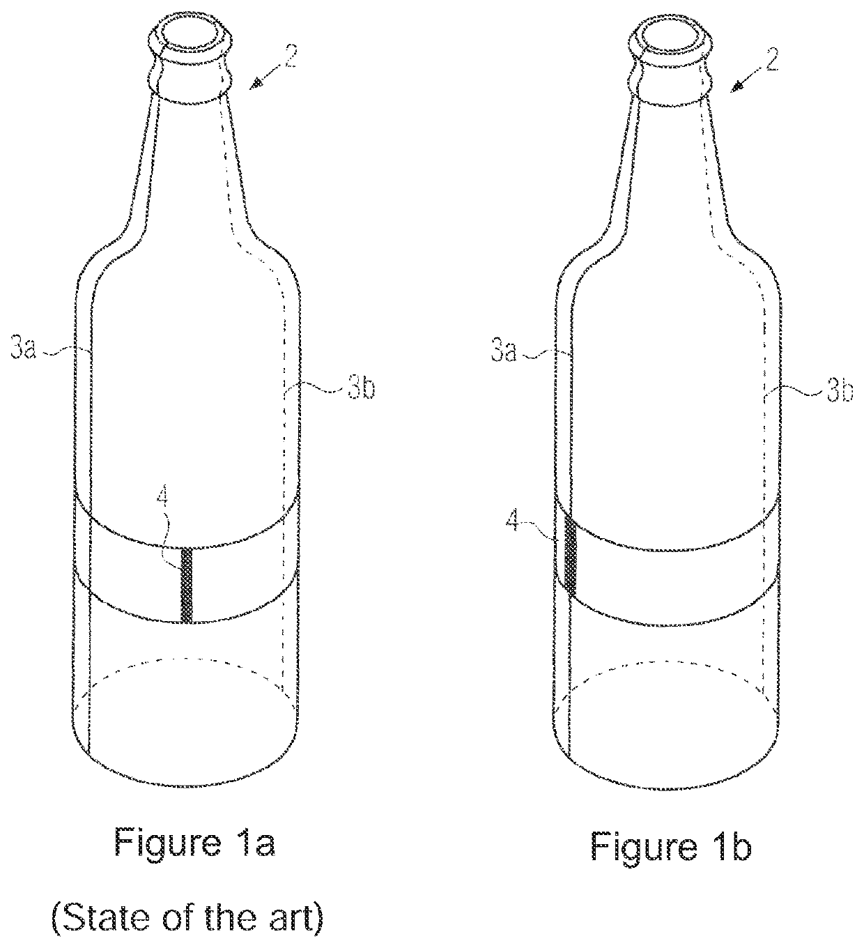 Direct printing device for applying a circumferential print