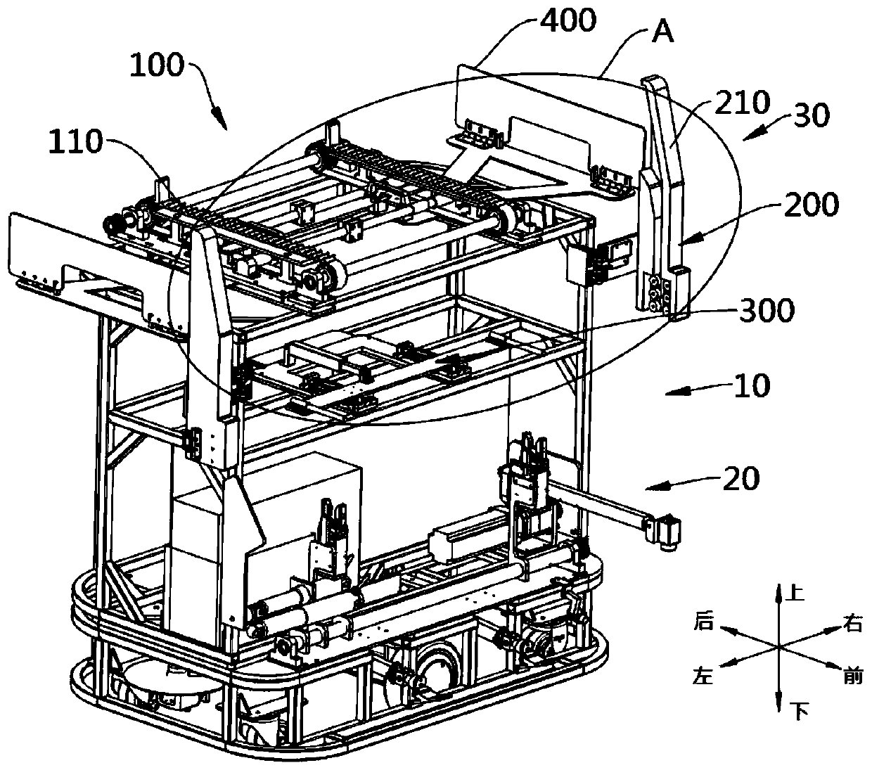 Guiding component, wood floor storage and supply device and wood floor paving robot